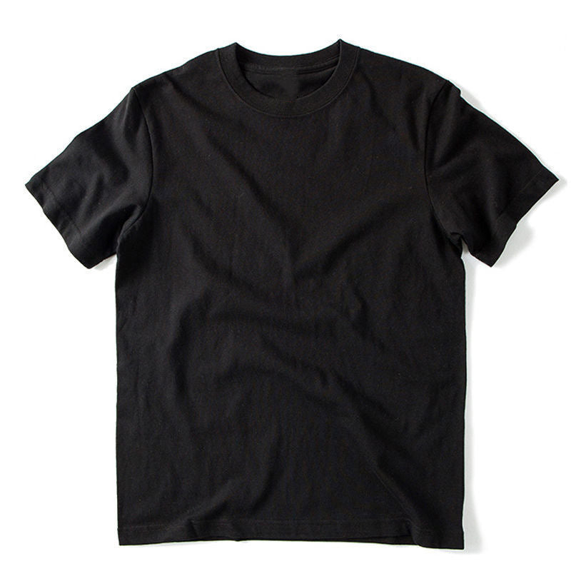 180G Cotton Summer Men's Short-Sleeved T-Shirt, Men's Round Neck Cultural Shirt